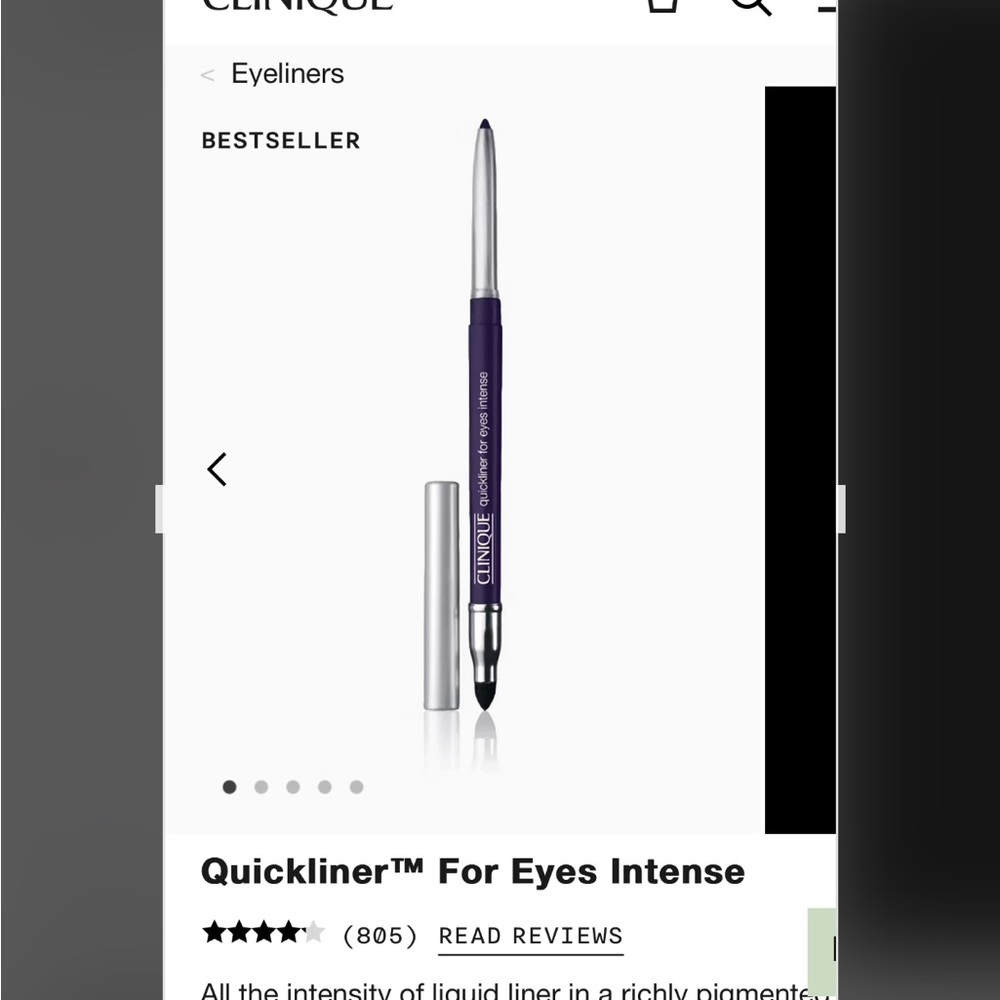CLINIQUE quick liner for intense eyes. Intense Plume